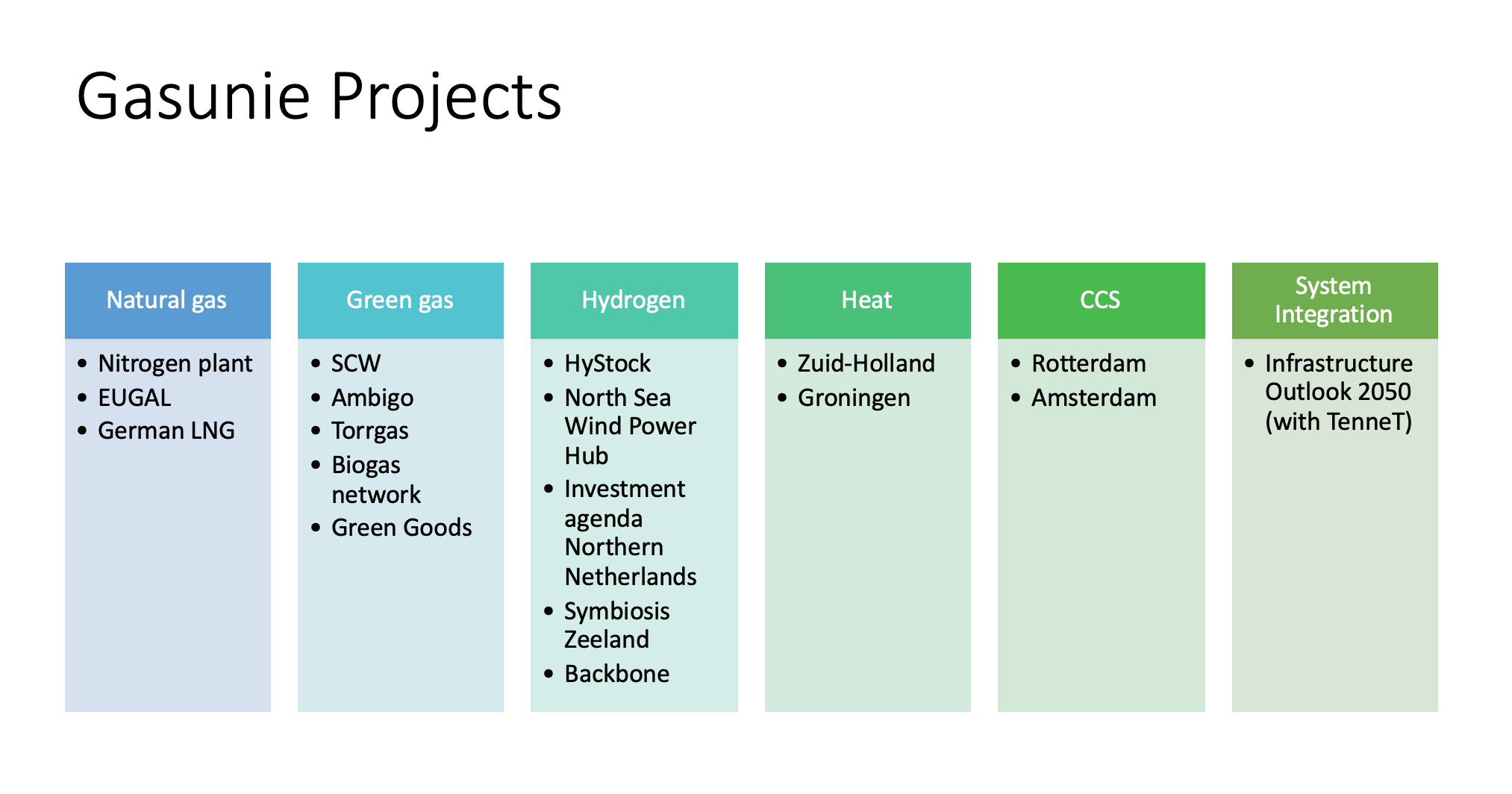 Energy Needs Molecules Gasunie [Gas Transitions]